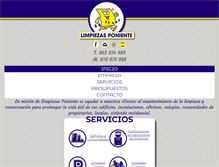 Tablet Screenshot of limpiezasponiente.com